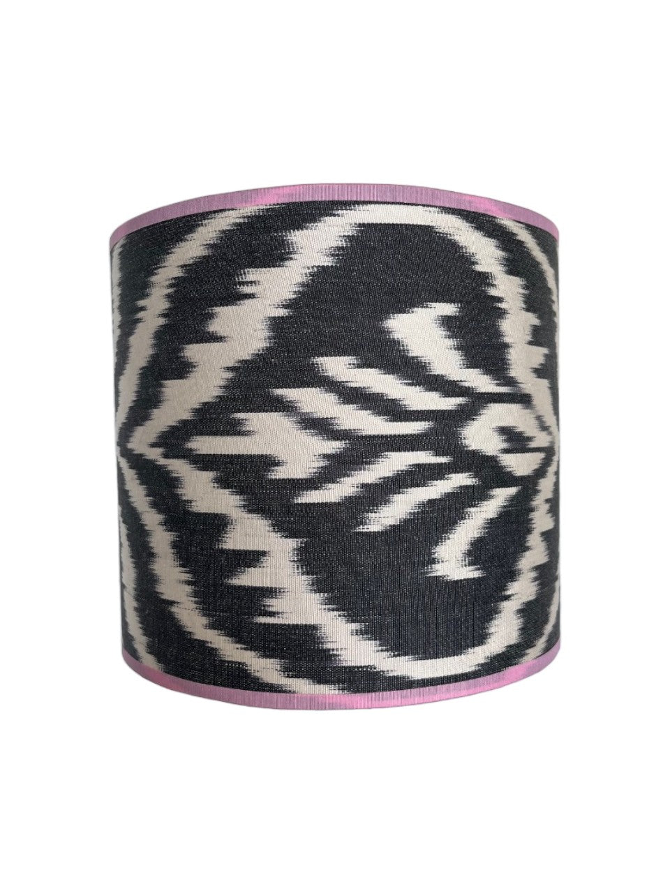 Handgemaakte Lampenkap - Ikat monochrome Ø 20 cm