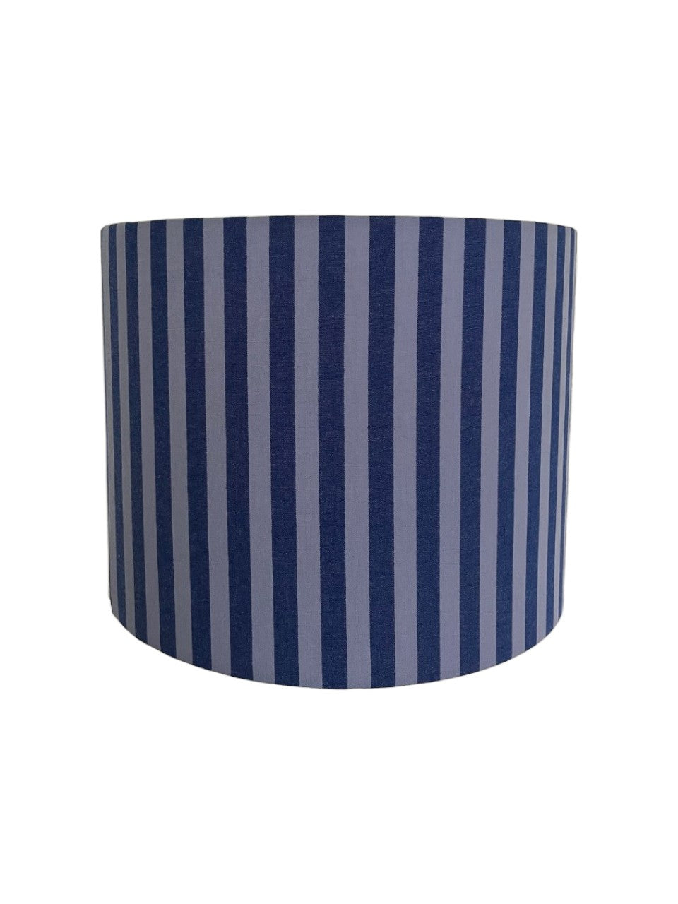 Handgemaakte Lampenkap - Gestreept blauw Ø 30 cm