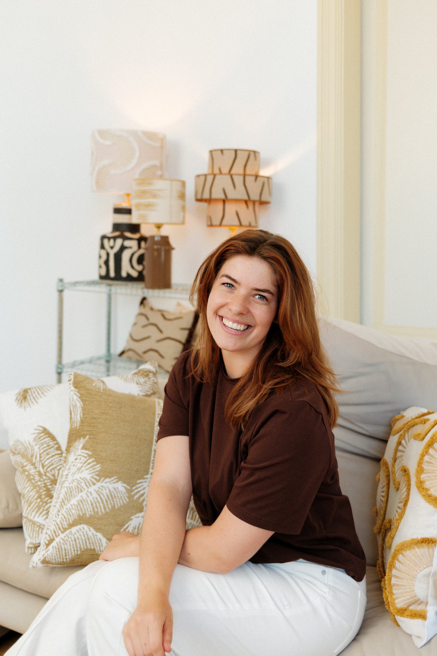 Handgemaakt sierkussen - Dattiers Pierre Frey - 50x50 cm