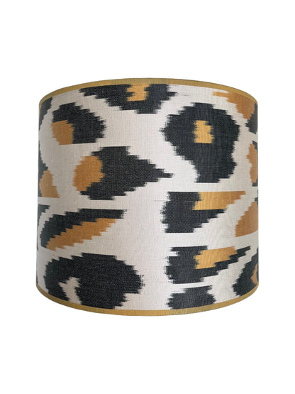 Handgemaakte Lampenkap - Ikat Panter Ø 30 cm