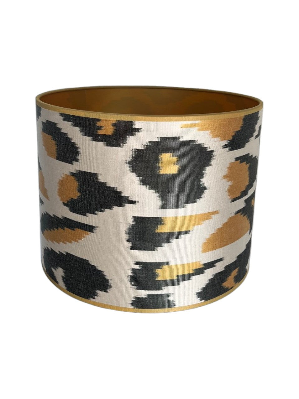 Handgemaakte Lampenkap - Ikat Panter Ø 30 cm