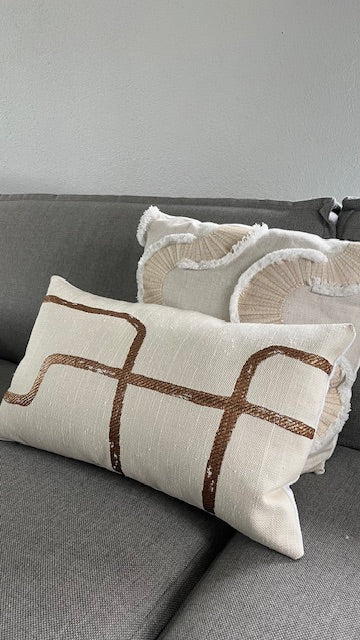 Handgemaakt sierkussen - Promenade Dedar - 30x50 cm