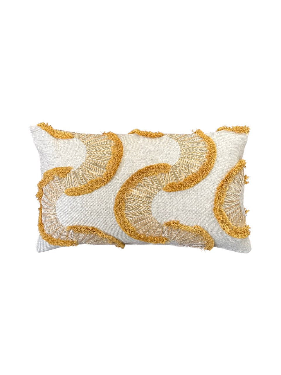 Handgemaakt sierkussen - Gitane Karin Sajo - Goud - 30x50 cm