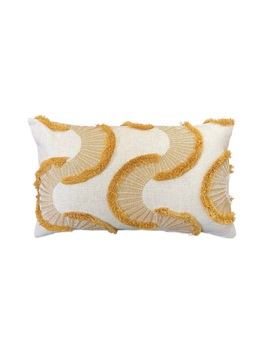 Handgemaakt sierkussen - Gitane Karin Sajo - Goud - 30x50 cm